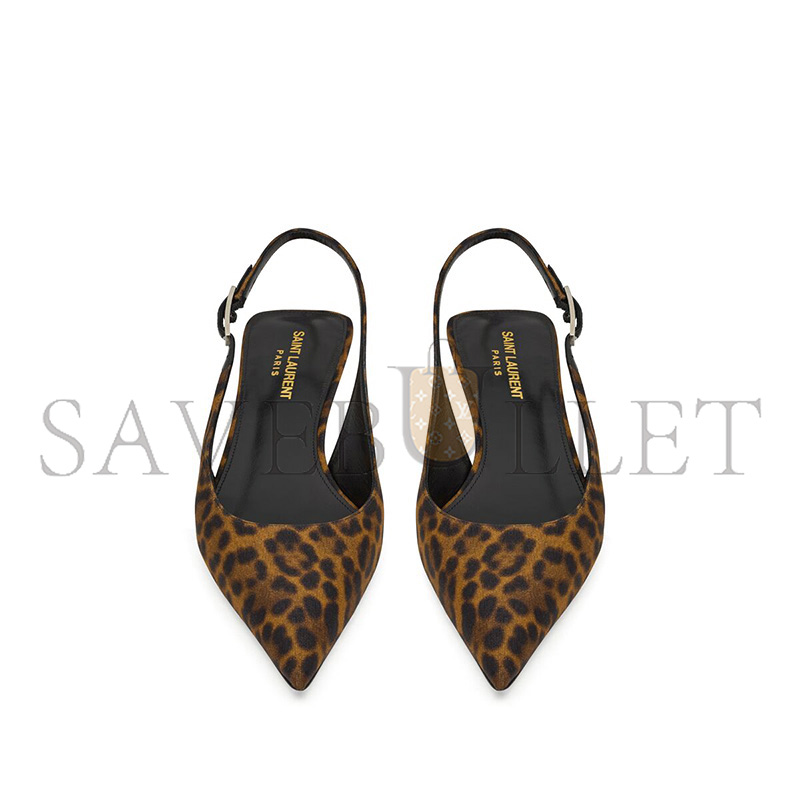 YSL CHERISH SLINGBACK PUMPS IN LEOPARD GROSGRAIN 775130AAC9X2038 YSL CHERISH SLINGBACK PUMPS IN LEOPARD GROSGRAIN 775130AAC9X2038